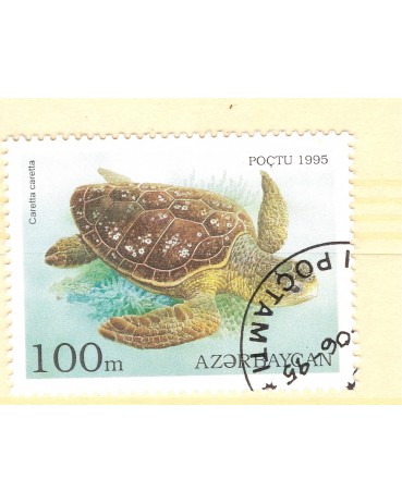 AZERBAIJÃO CARIMBADO SEM USO 1995 - 100M  2882