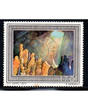 Itália 1977 Grotte di Castellana 36.785 Carimbado