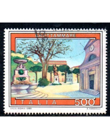 Italia 1989 Grottammare 36.787 Carimbado
