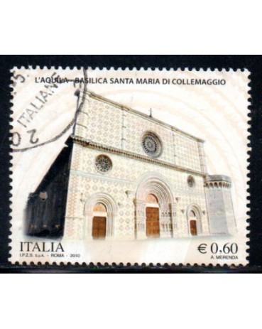Itália 2010 Laquila Basilica Maria di Collemaggio 36.797 Carimbado