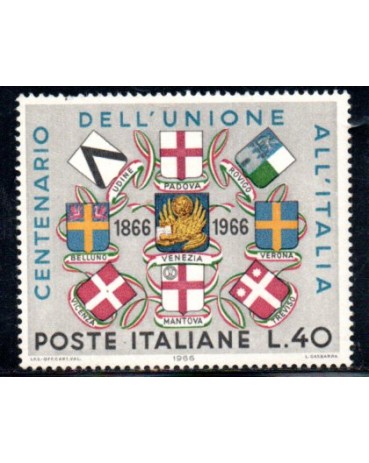 Itália 1966 Centenário Dell Unione All Itália 36.810 Mint