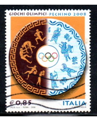 Itália 2008 Giochi Olimpici Pechino 36.819 Carimbado