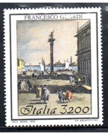Itália 1993  Francesco Guardi 36.828 Mint
