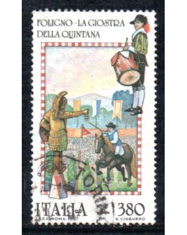 Itália 1987 Foligno La Giostra 36.832 Carimbado