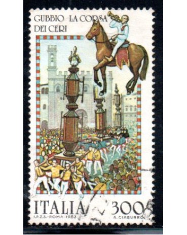 Itália 1983 Gubbio La Corsa 36.835 Carimbado