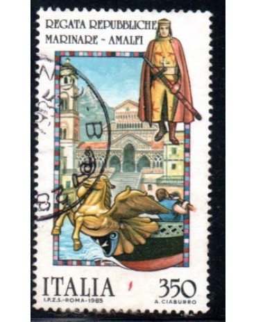 Itália 1985 Regata Repubbliche 36.837 Carimbado