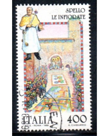 Itália 1989 Spello Le Infiorate 36.841 Carimbado