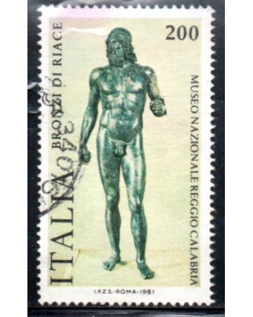 Itália 1981 Bronzi di Riace 36.848 Carimbado 