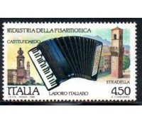 Itália 1989 Industria Della Fisarmonica 36.854 Novo Com Goma 