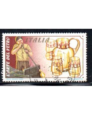 Itália 1984 L arte del Vetro 36.859 Carimbado