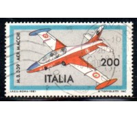 Itália 1981 Avião M.D. 339 Aer Macchi 36.871 Carimbado