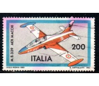 Itália 1981 Avião M.D. 339 Aer Macchi 36.873 Carimbado