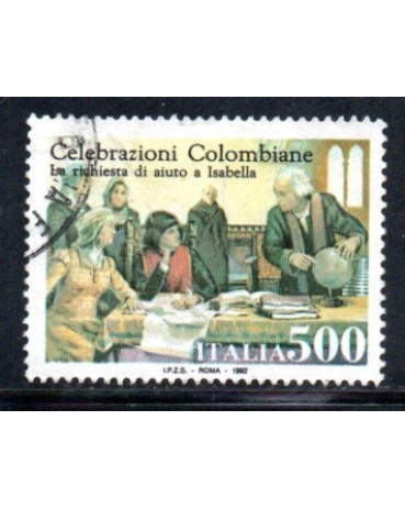 Itália 1992 Celebração Colombiana 36.876 Carimbado