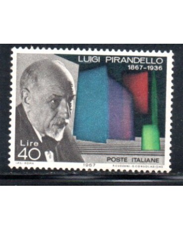 Itália 1967 - LLuigi Pirandello 36.878 Mint