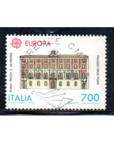 Itália 1990 Roma - Pça São Silvestre - Tema Europa 36.880 Carimbado