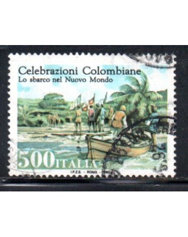Itália 1992 Celabração Colombiana 36.882 Carimbado