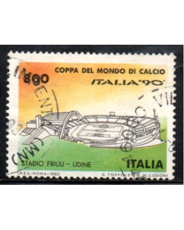 Itália 1990 Copa do Mundo de Calcio 36.885 Carimbado