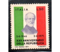 Itália 1971 XXV Aniversário da República 36.886 Mint