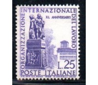 Itália 1959 Organização Internacional do Trabalho 36.891 Mint sem goma