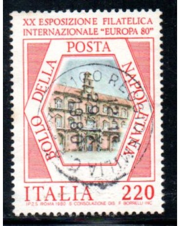 Itália 1980 XX Exposição Filatélica Internacional "Europa 80" 36.898 Carimbado
