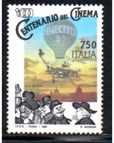 Itália 1995 Centenário do Cinema 36.900 Carimbado