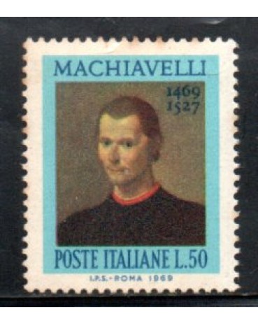 Itália 1969 Machiavelli 36.902 Novo com goma