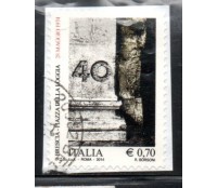 Itália 2014 Brescia - Pça Della36.903 no fragmento carimbado