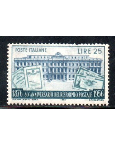 Itália 1958 80 Anos do Risparmio Postal 36.926 Mint