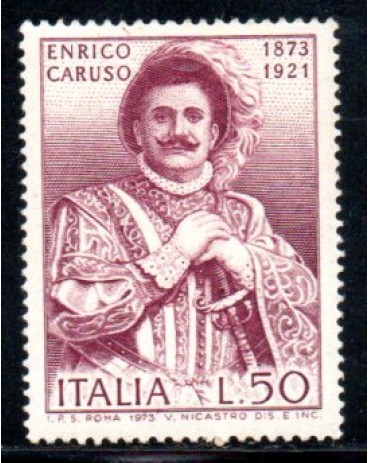 Itália 1973 Enrico Caruso 36.929 Mint