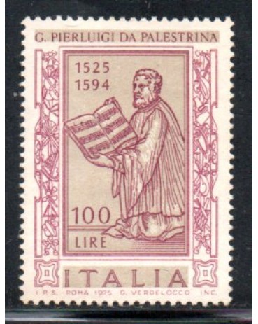 Itália 1975 G. Pierluigi da Palestina 36.931 Mint