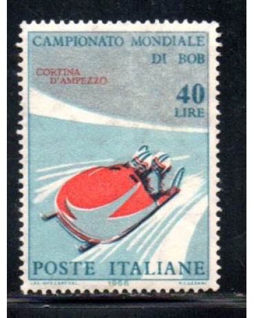 Itália 1966 Campeonato Mundial de Bob 36.945 Novo