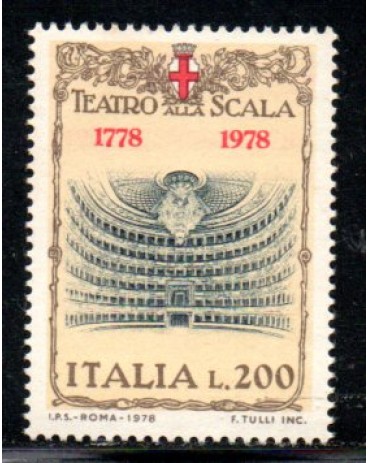 Itália 1978 Teatro Escala 36.949 Mint