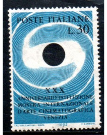 Italia 1962 30 ano da Instituição,Mostra Internacional de arte cinomatográfica Venezia 36.950 Novo