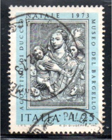 Italia 1973 Natal 36.953 Carimbado
