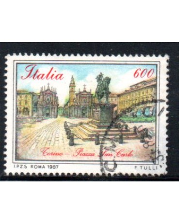 Italia 1987 Pça São Carlo 36.963 Carimbado