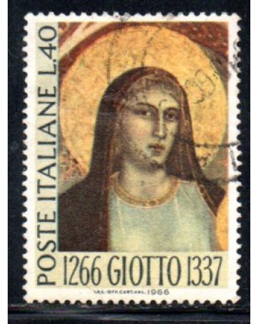 Itália 1966 Giotto 36.973 Carimbado