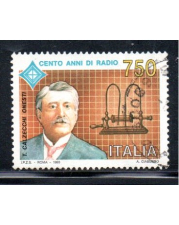Italia 1993 Cem Anos do Rádio 36.980 Carimbado