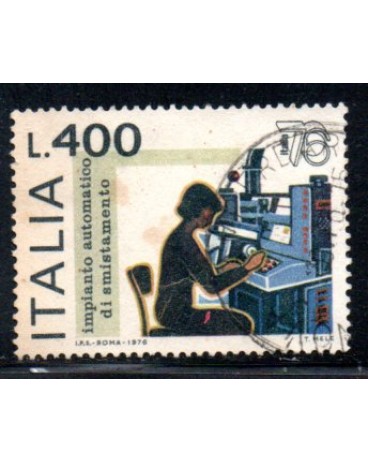 Itália 1976 Impiato Automático di smistamento 36.992 Carimbado