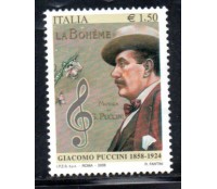 Itália 2008 Giacomo Puccini 37.008 Mint sem goma - 1,5 euros