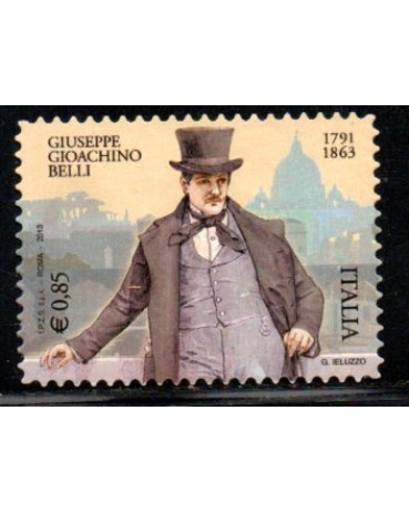 Itália 2013 Giuseppe Gioachino Belli 37.011 Novo,marcas no verso