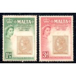 Mallta 1960 Rainha Elisabeth 37.024 Novos com goma