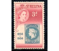 Santa Helena 1956 Rainha Elisabeth 37.025 Novo