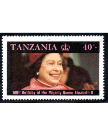 Tanzânia 2000 Rainha Elisabeth 37.028 Novo com Goma