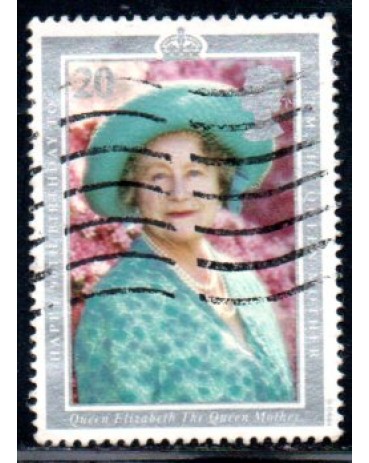 Inglaterra 1990 Rainha Elisabeth 37.036 Carimbado