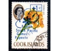 Cook Islands 1968 Rainha 37.038 Carimbado