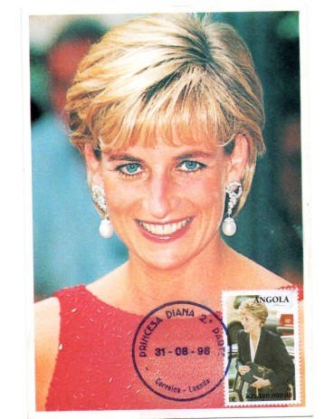 Angola 1998 Máximo Postal Princesa Diana 37.045