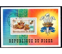 Família Real República do Níger 1981 Bloco 37.046 Carimbado Sem Uso