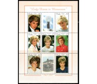 Familia Real Cuba 1998 Bloco Lady Diana in Memoriam 37.058 Mint