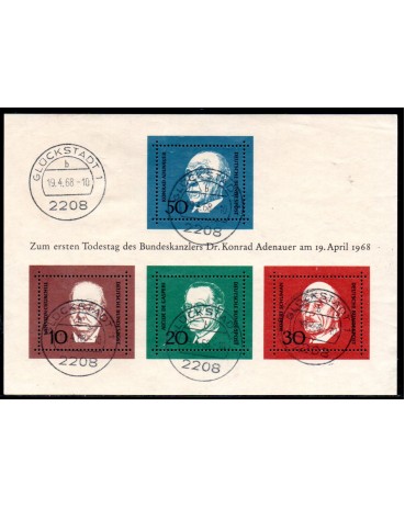 Alemanha Bundespost 1968 - 37.076 Carimbado