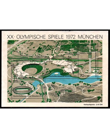 Alemanha Bundespost 1972 Olimpíada de Munique 37.082 Novo